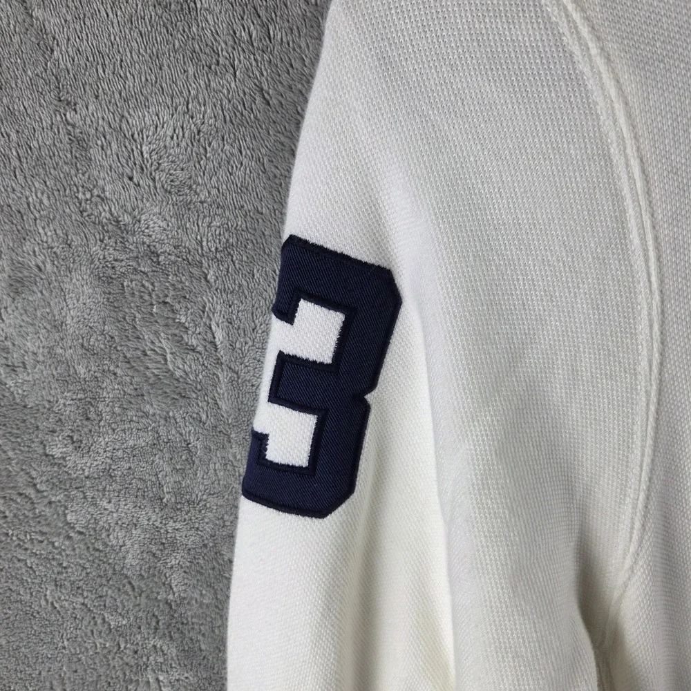 Vintage Polo Ralph Lauren Big Pony Track Full Zip Beige Jacket Mens 2XL